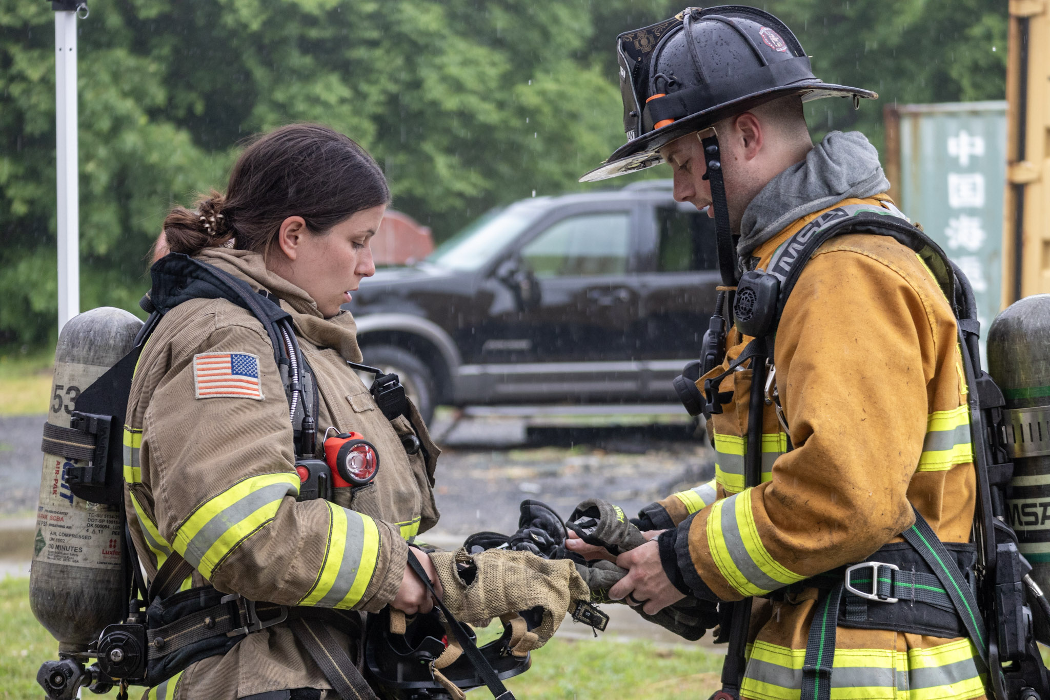 Hold The Line Training Co. — firefighters during training and operations.
